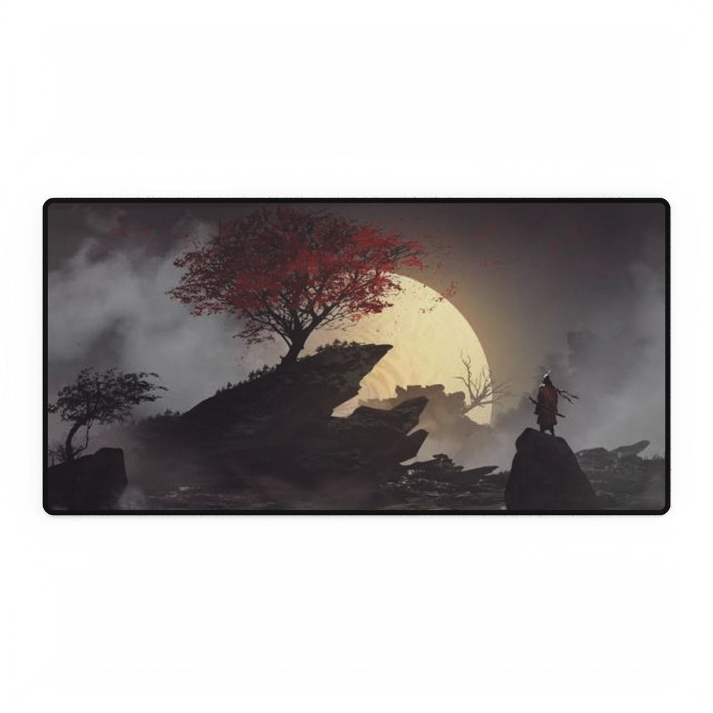 Samurai Desk Mat — Japanese Warrior Desk Pad