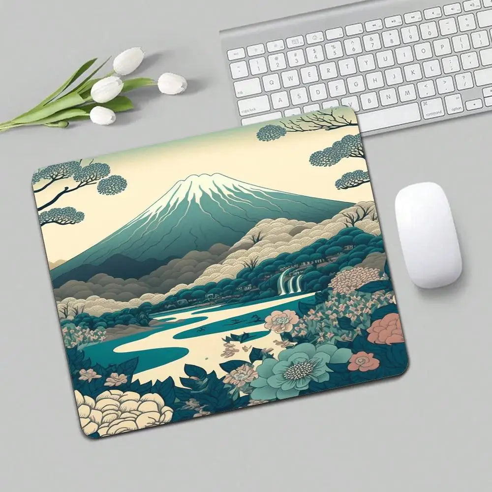 Full Moon Art Landscape Design small-sized mouse pad desk mat gaming mats pc accessories laptop office pads rubber anti-slip