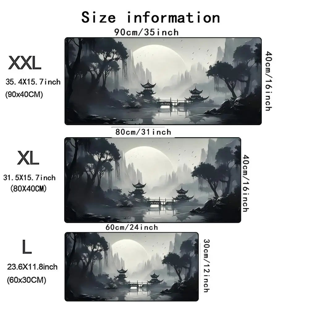 Landscape painting MousePad Mouse Pad Large Computer Office Table Mats XXL Anti-slip HD Gaming Keyboard Mousepads Long Desk Mat