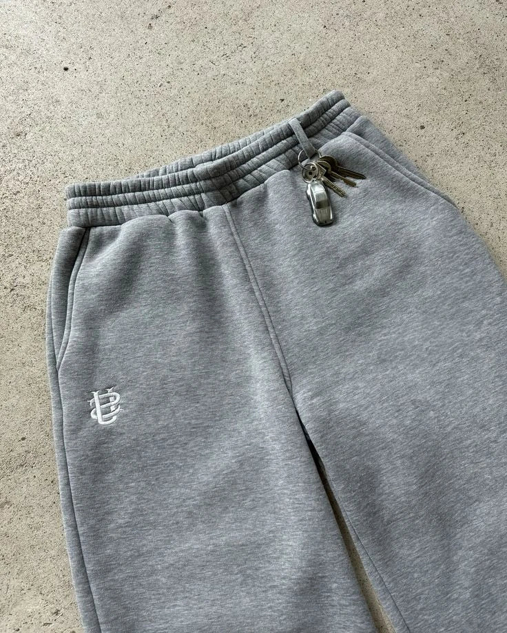 Vintage Basic Sweatpants Y2K Pants Men Women Harajuku Gothic Letter Embroidery Vintage Baggy Sweatpants Casual Wide Leg Trousers
