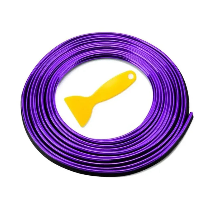 5M Universal Car Moulding Decoration Strips - Flexible Interior Trim for Dashboard Doors & Panels - DIY Auto Styling Upgrade Kit