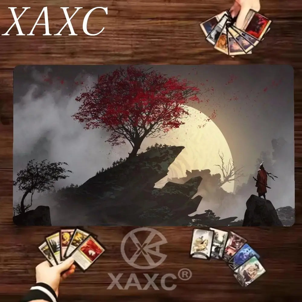 Red and black art landscapes large Mouse Pad anti-slip Durable Desk Mat offices accessories keyboard mouse mat tapis de XAXC