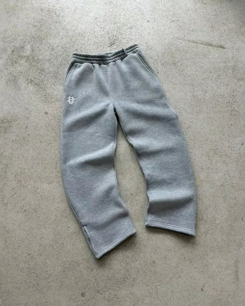 Vintage Basic Sweatpants Y2K Pants Men Women Harajuku Gothic Letter Embroidery Vintage Baggy Sweatpants Casual Wide Leg Trousers