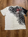 European and American men's summer fashion skull letter print comfortable and breathable round neck T-shirt outdoor street top