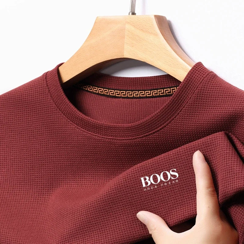 Embroidered New Summer Comfortable Round Neck Short Sleeved T-shirt, Men's Casual and Fashionable Short Sleeved Top